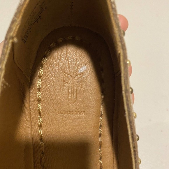 Frye Girls Youth Carson Shimmer Ballet Flat Rose Gold Slip On Shoe Casual Size 4 - Picture 7 of 9